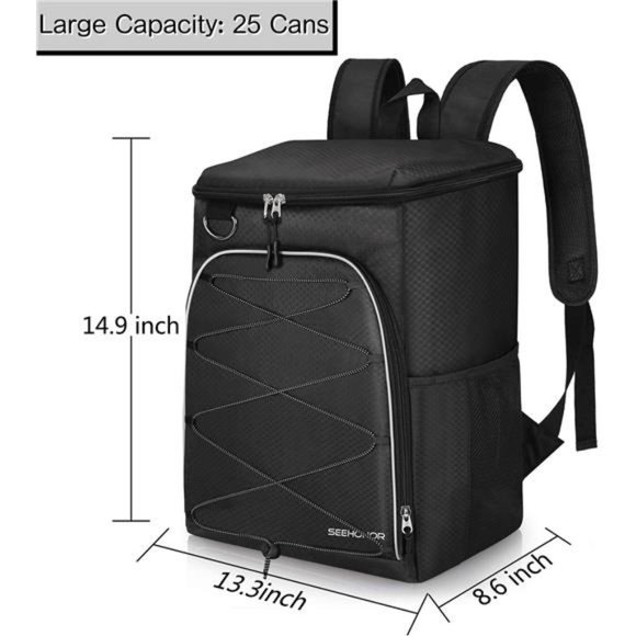 Insulated Cooler Backpack Leakproof Soft Cooler Bag Lightweight Backpack Cooler - Picture 4 of 6